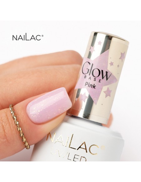 Rubber Glow Base Pink NaiLac 7ml