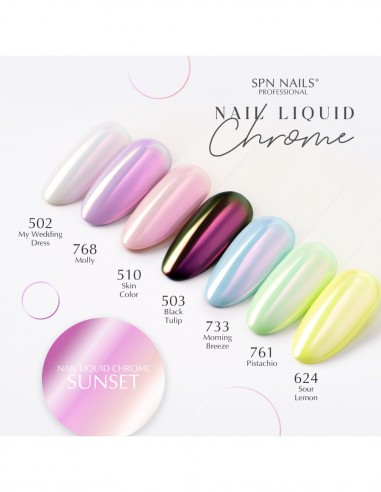 Nail Liquid Chrome Sunset 8ml