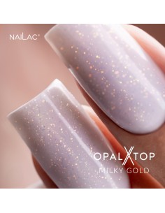 Top Coat OpalX Top Milk Gold NaiLac 7ml 2
