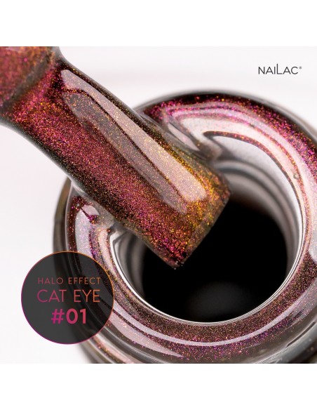 Smalto semipermanente Cat Eye #01 Halo Effect NaiLac 7ml Smalto semipermanente Cat Eye #01 Halo Effect NaiLac 7ml