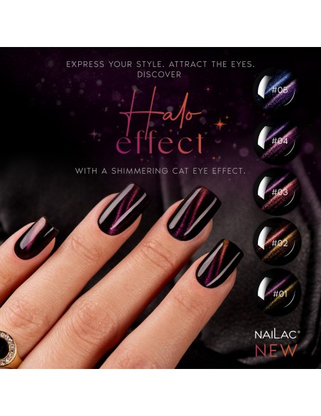 Smalto semipermanente Cat Eye #03 Halo Effect NaiLac 7ml