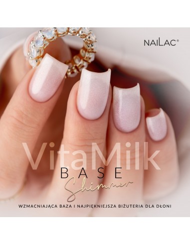 Base semipermanente VitaMilk Shimmer NaiLac 7ml