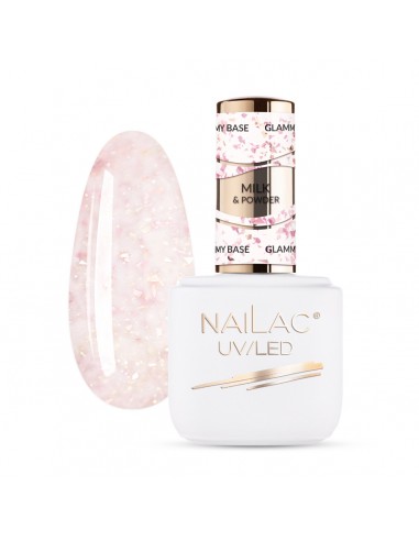 Rubber Base Glammy Milk&Powder NaiLac 7ml