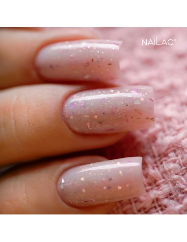 Rubber Base Glammy Milk&Purple NaiLac 7ml