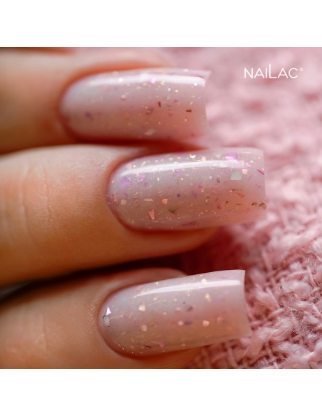 Rubber Base Glammy Milk&Purple NaiLac 7ml