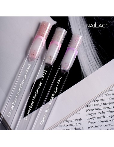 Rubber Base Glammy Milk&Purple NaiLac 7ml