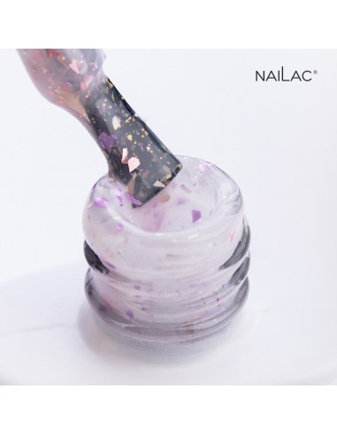 Rubber Base Glammy Milk&Purple NaiLac 7ml