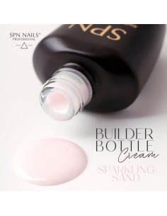 Gel Soak Off Builder Bottle Cream Sparkling Sand 10ml 2