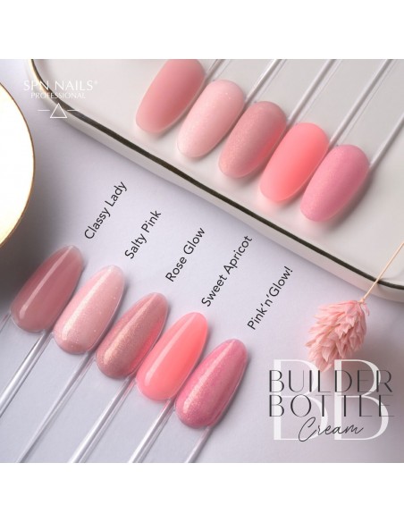 Gel Soak Off Builder Bottle Cream Salty Pink 10ml