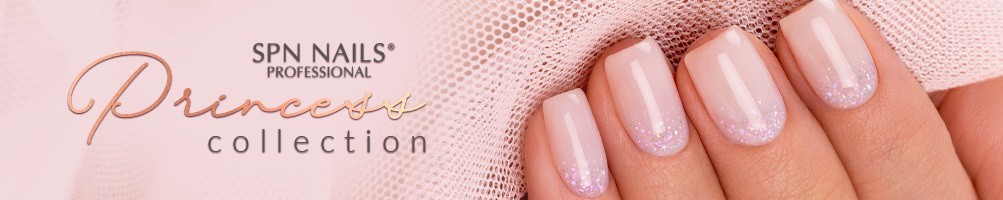 Nuova Collezione Princess SPN Nails Smalto semipermanente lattigionose con scaglie multicolore