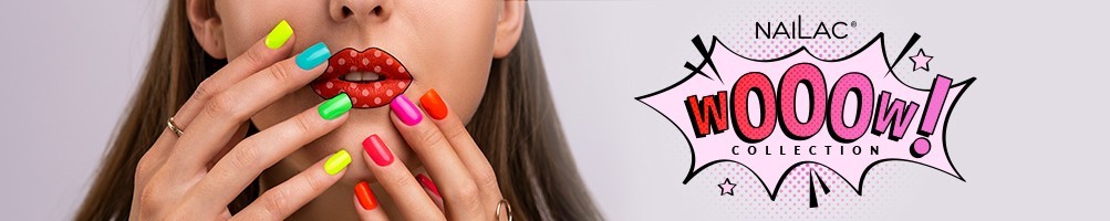 Smalto semipermanente fluorescente  WOOOW! 6 colori fluo NaiLac