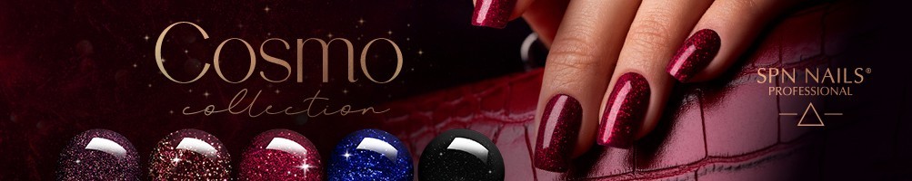 Collezione di smalti semipermanenti brillantinati Cosmo SPN NAILS